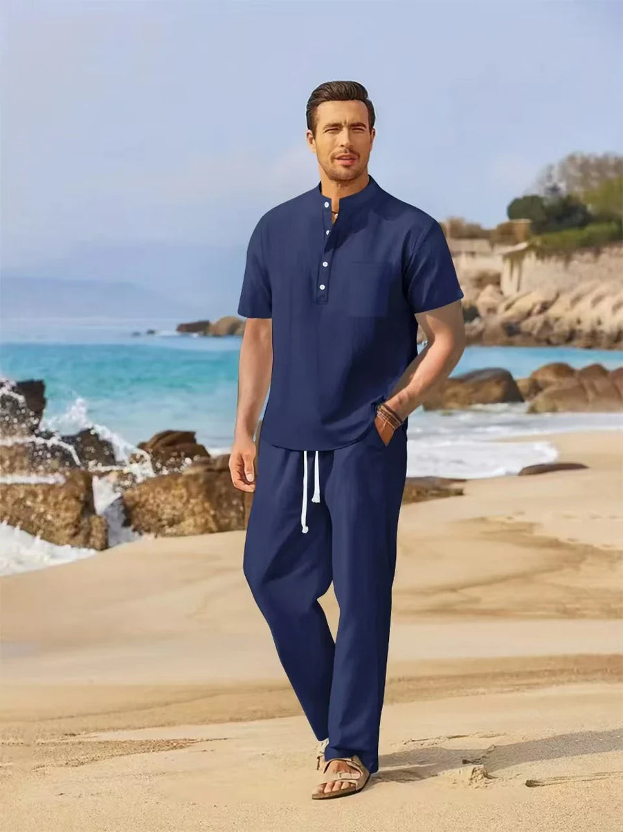 Completo Lino Uomo Estate Leggero